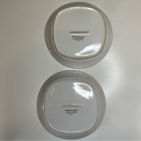 Rachael Ray Round & Square Purple Stoneware Salad Plates – Set of 2, 8.5” - Picture 2 of 2